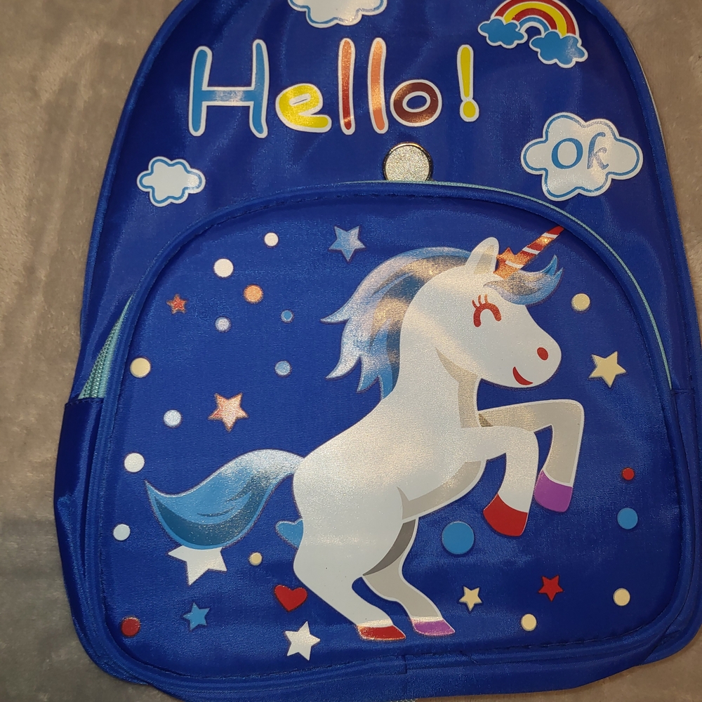 Blue Unicorn Backpack
